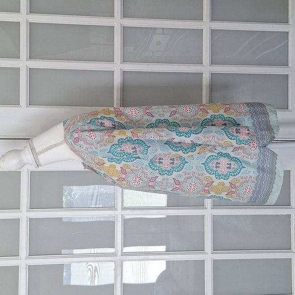 Talbots Moroccan Medallion Split Neck Tunic - Picture 5 of 14